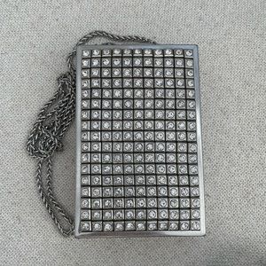 Alice + Olivia Sophia crystal stud clutch